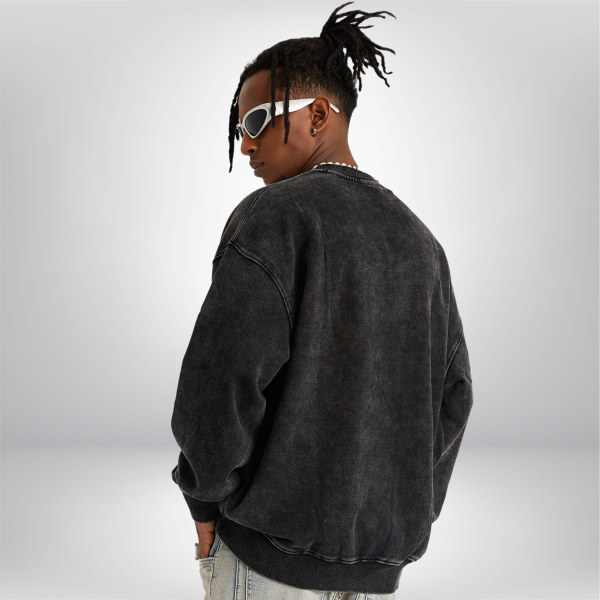 HOLLOW SWEATSHIRT FADED BLACK